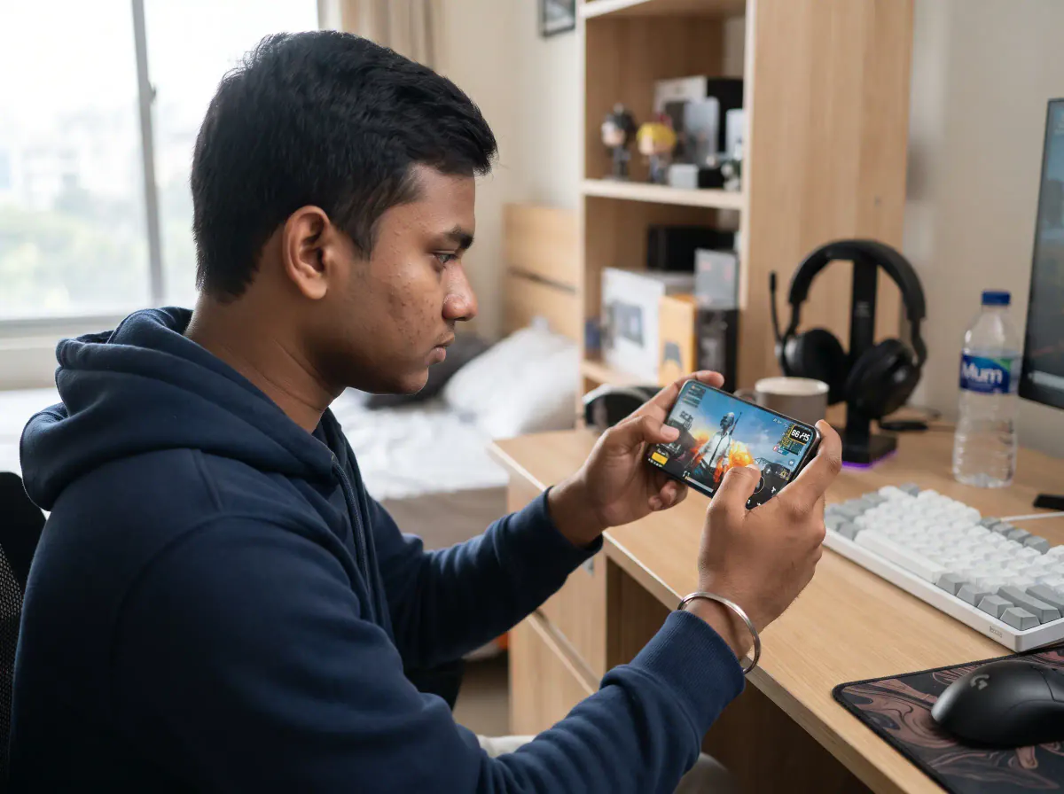 Close-up comparison of top gaming smartphones showing rear design and cooling modules